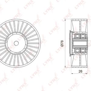 Ролик-натяжитель ручейкового ремня