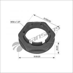 Гайка передней ступицы