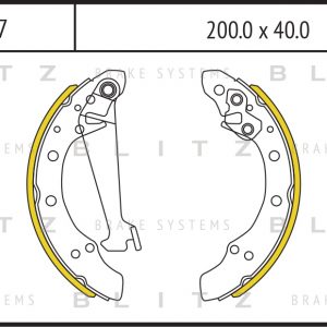 Колодки барабанные к-кт