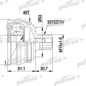 ШРУС наружный передний