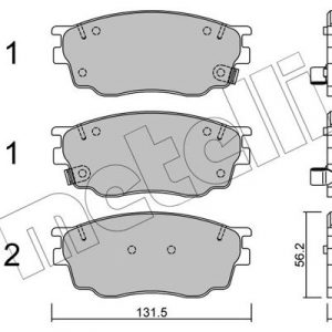 Колодки тормозные передние к-кт