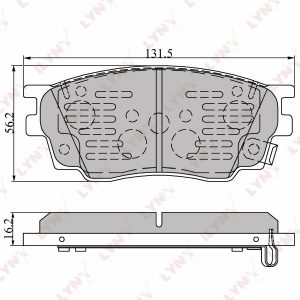 Колодки тормозные передние к-кт