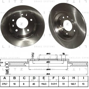 Диск тормозной задний