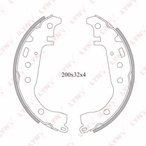 Колодки барабанные к-кт