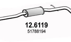 Глушитель средняя часть