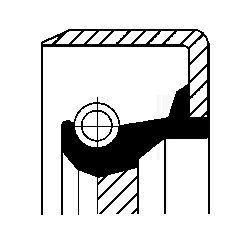 Сальник коленвала передний