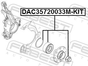Подшипник ступицы (к-кт)