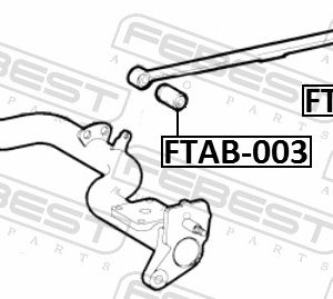 Сайлентблок задней рессоры