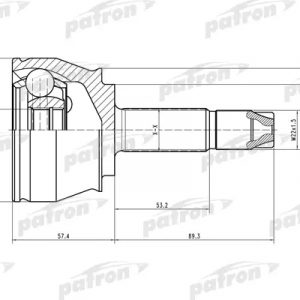 ШРУС наружный передний