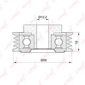Ролик-натяжитель ручейкового ремня
