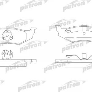 Колодки тормозные задние дисковые к-кт