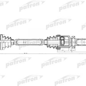 Полуось передняя правая
