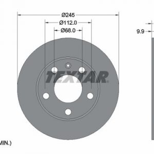 Диск тормозной задний