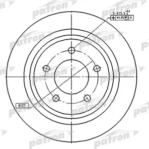 Диск тормозной задний