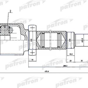 ШРУС внутренний передний