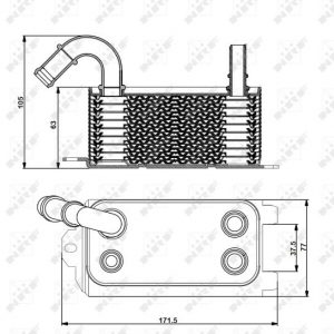 Радиатор (маслоохладитель) АКПП