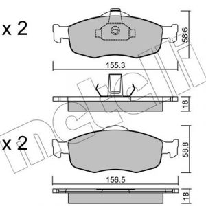 Колодки тормозные передние к-кт