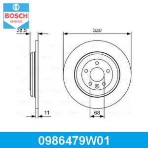 Диск тормозной задний