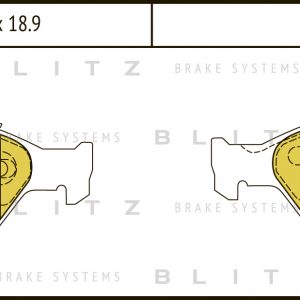 Колодки тормозные передние к-кт