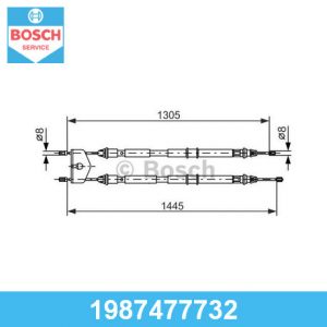 Трос стояночного тормоза