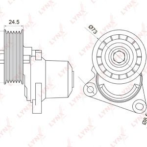 Ролик-натяжитель ручейкового ремня