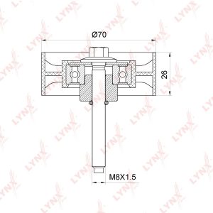 Ролик дополнительный руч. ремня