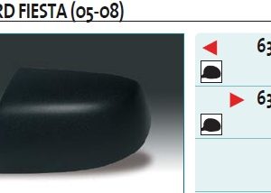 Крышка корпуса зеркала правого