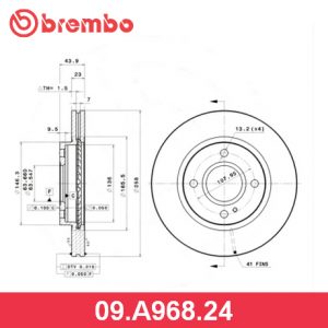 Диск тормозной передний вентилируемый