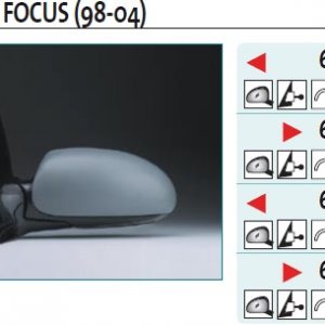 Зеркало левое механическое