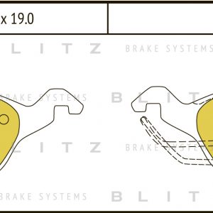 Колодки тормозные передние к-кт