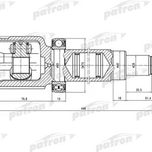 ШРУС внутренний передний