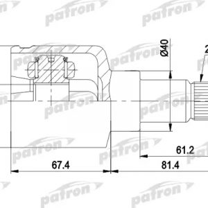 ШРУС внутренний передний