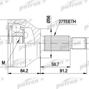 ШРУС наружный передний