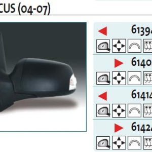 Зеркало правое электрическое