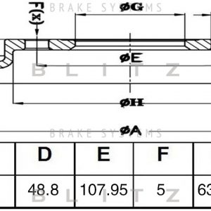 Диск тормозной передний вентилируемый