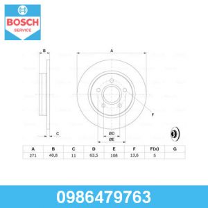 Диск тормозной задний