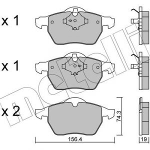 Колодки тормозные передние к-кт