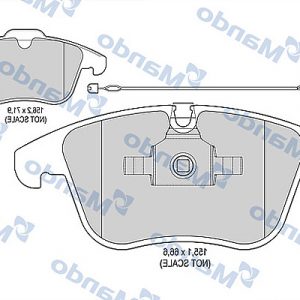 Колодки тормозные передние к-кт