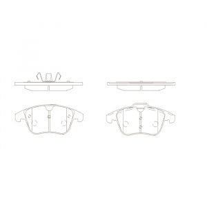 Колодки тормозные передние к-кт