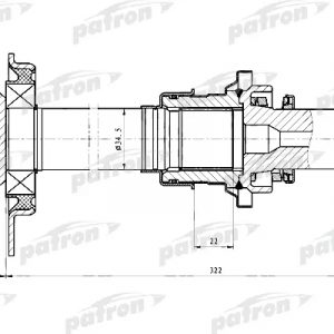 Полуось промежуточная (привод)