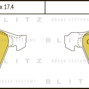 Колодки тормозные передние к-кт