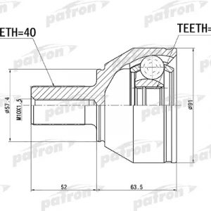 ШРУС наружный передний