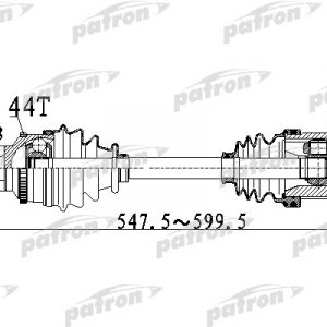 Полуось передняя правая