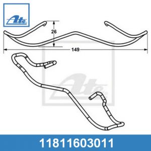 Пружина переднего суппорта