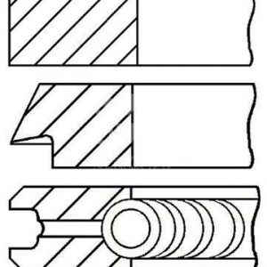 Кольца поршневые к-кт на 1 цилиндр