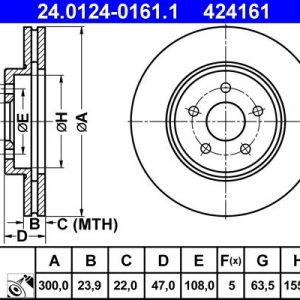 Диск тормозной передний вентилируемый