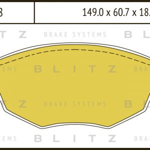 Колодки тормозные передние к-кт