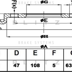 Диск тормозной передний вентилируемый