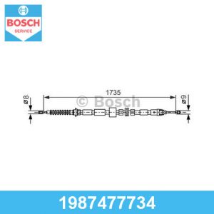 Трос стояночного тормоза