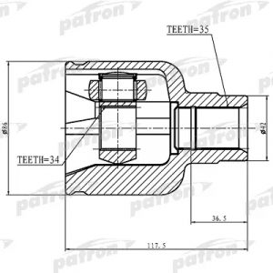 ШРУС внутренний передний